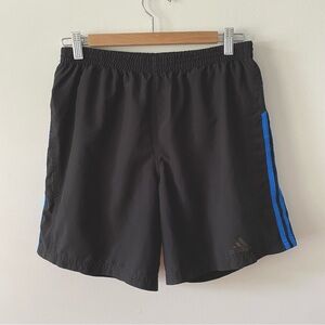 Adidas Climalite mens black and blue running shorts size medium